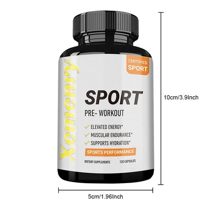 Sport Pre Workout Supplement 120 Capsules