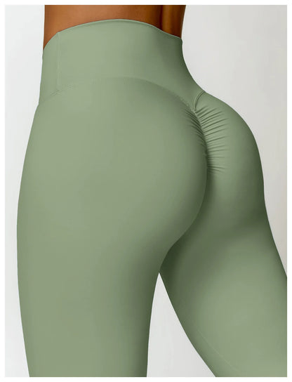Long Sleeve Crop Top & High-Waist Leggings