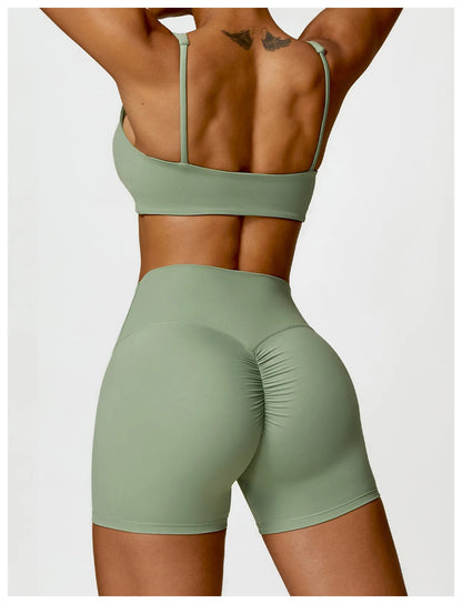 Long Sleeve Crop Top & High-Waist Leggings