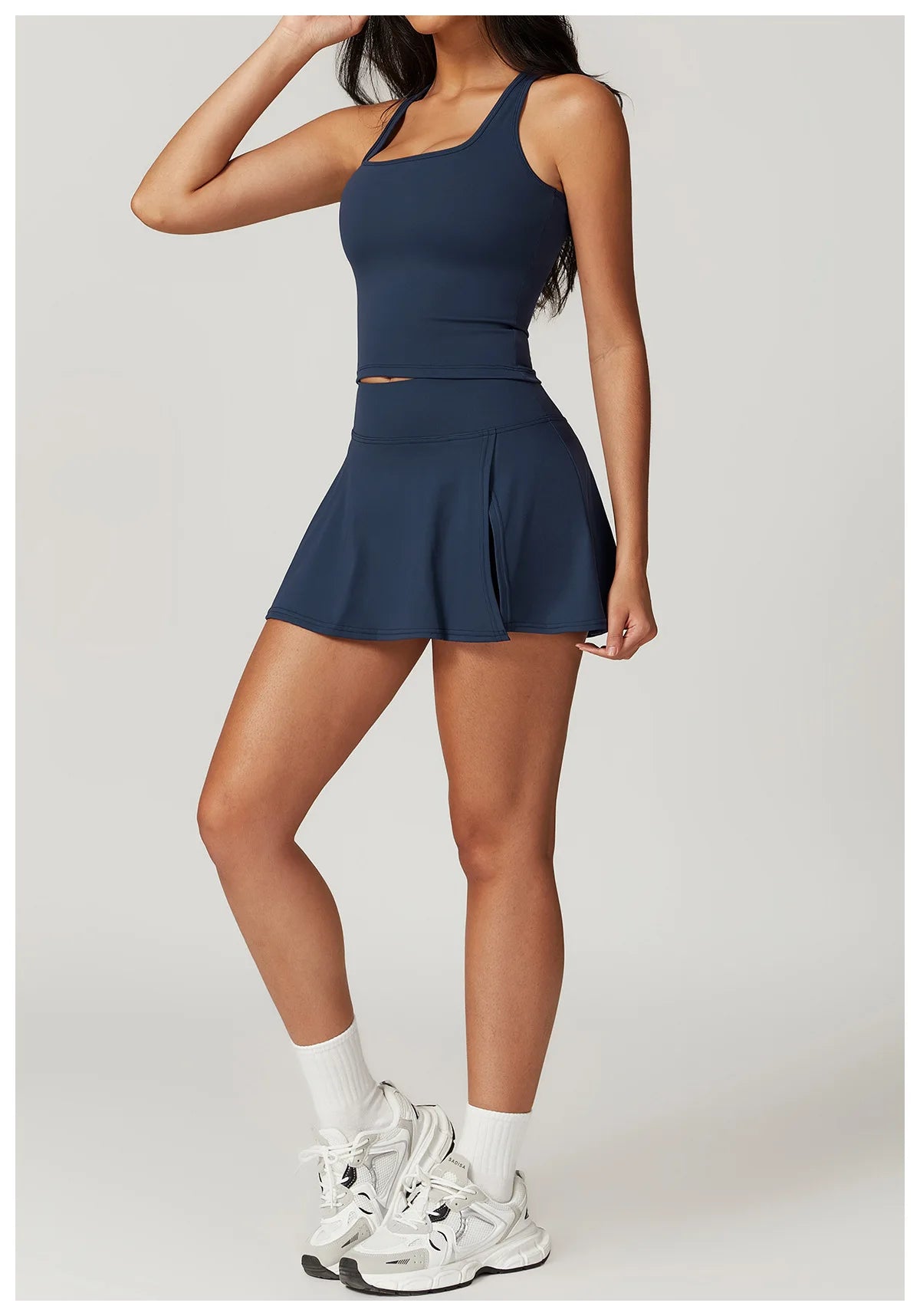 Short Sleeve Female Yoga Short Skirt Tracksuit