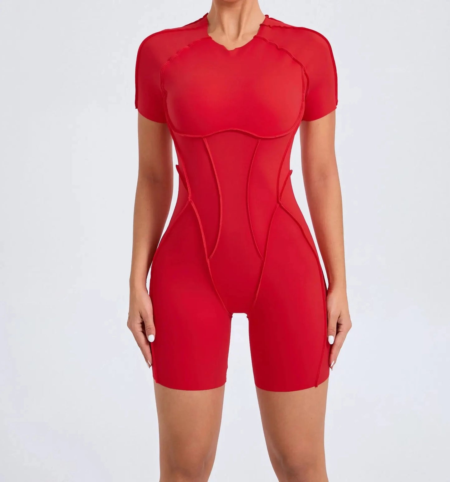 Athletic Wear Padding One-Piece Women Gym Jumpsuit