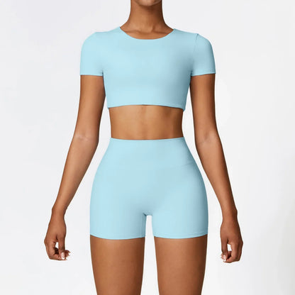 High Waist Seamless Gym Set