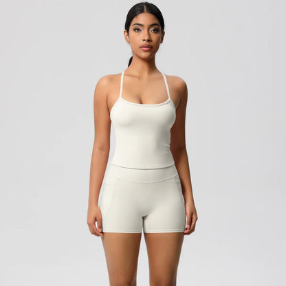 Quick Drying Brushed Sling Yoga Shorts