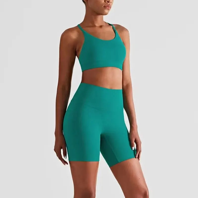 Breathable Shockproof Vest High Waist Shorts