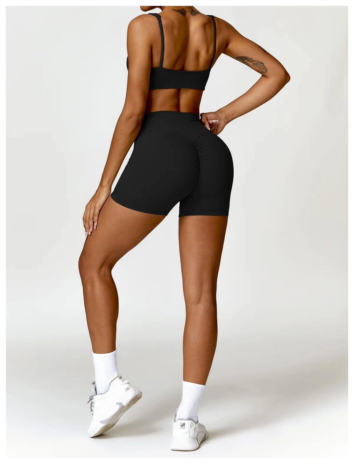 Long Sleeve Crop Top & High-Waist Leggings