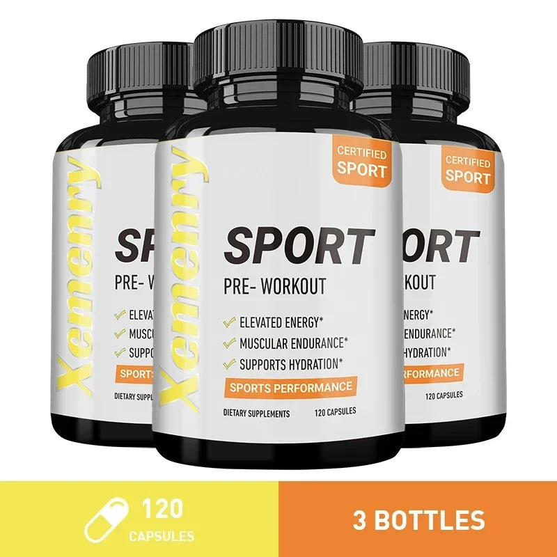 Sport Pre Workout Supplement 120 Capsules