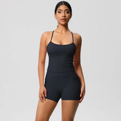Quick Drying Brushed Sling Yoga Shorts
