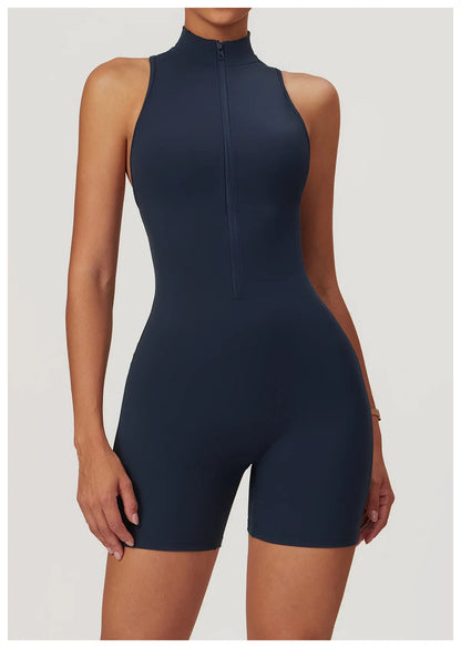 Scrunch Sporty Short Jumpsuit with Bar Suit