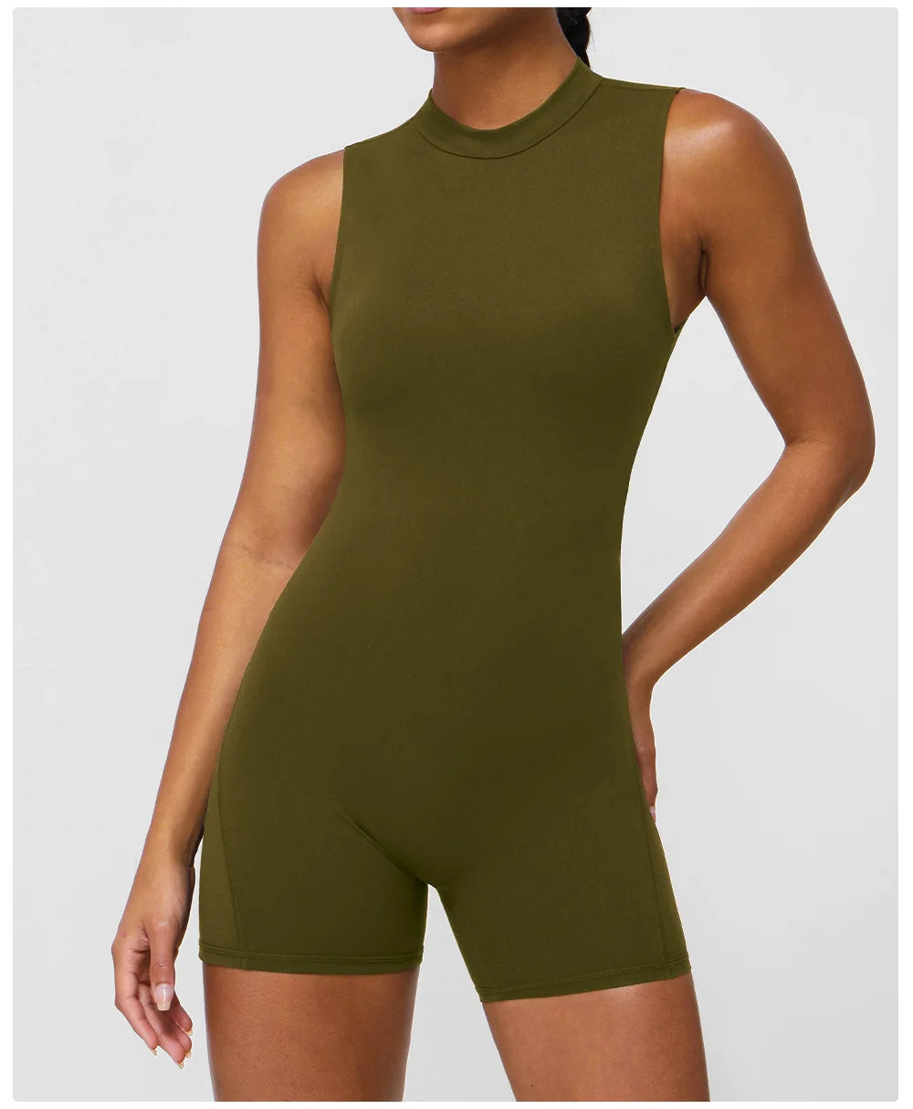 Sexy Back V Jumpsuits Women's Tracksuit Yoga Set