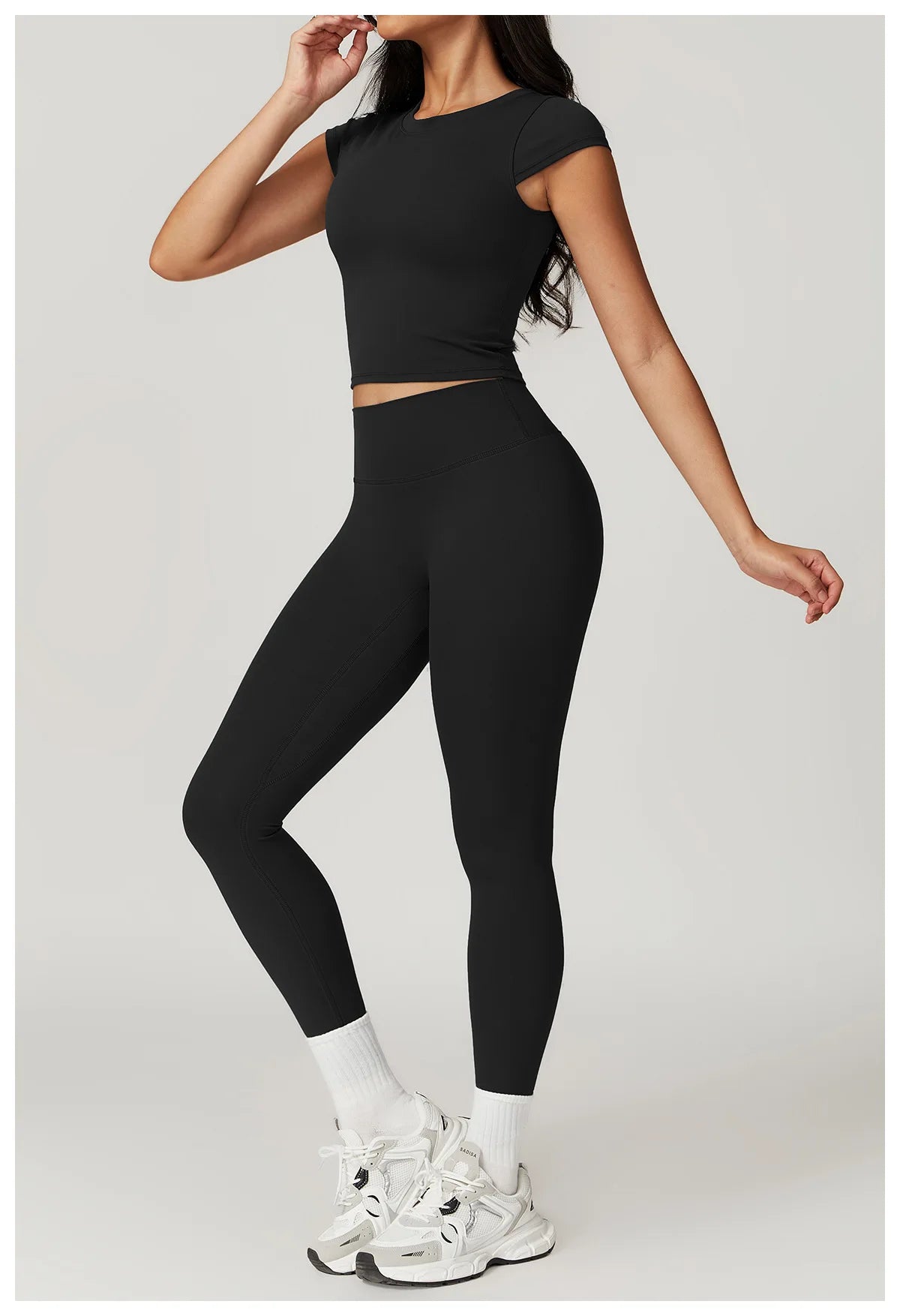 Short Sleeve Female Yoga Short Skirt Tracksuit