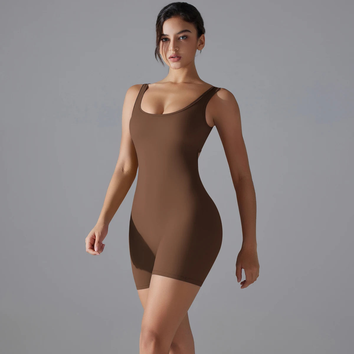 Hip Lift One-piece Backless Workout Jumpsuit Yoga Set
