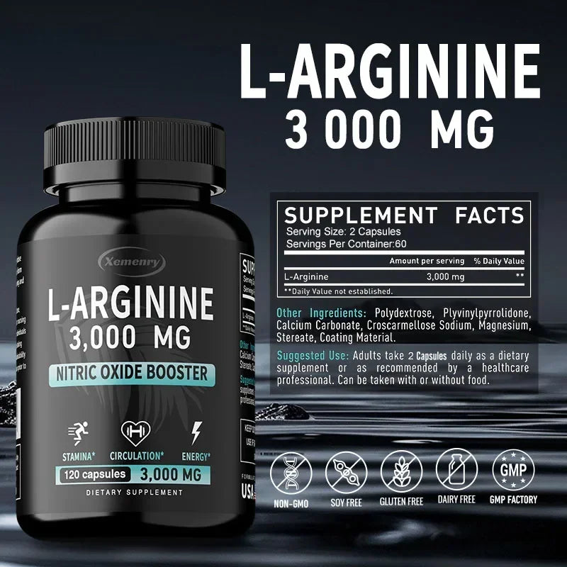 L-Arginine 3000mg Capsules