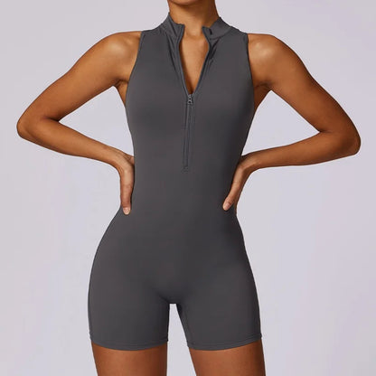 Scrunch Sporty Short Jumpsuit with Bar Suit