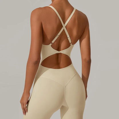 U-Neck Adjustable High-Waisted One Piece Bodysuit