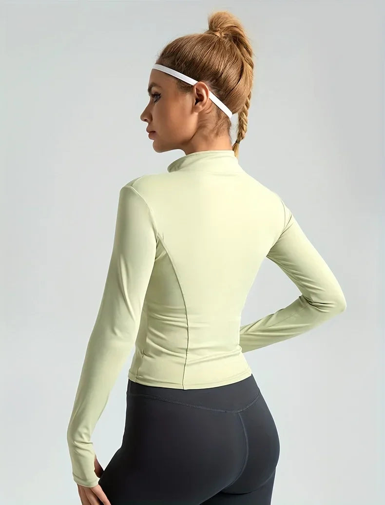 Seamless High Waisted Moisture Wicking Workout Top
