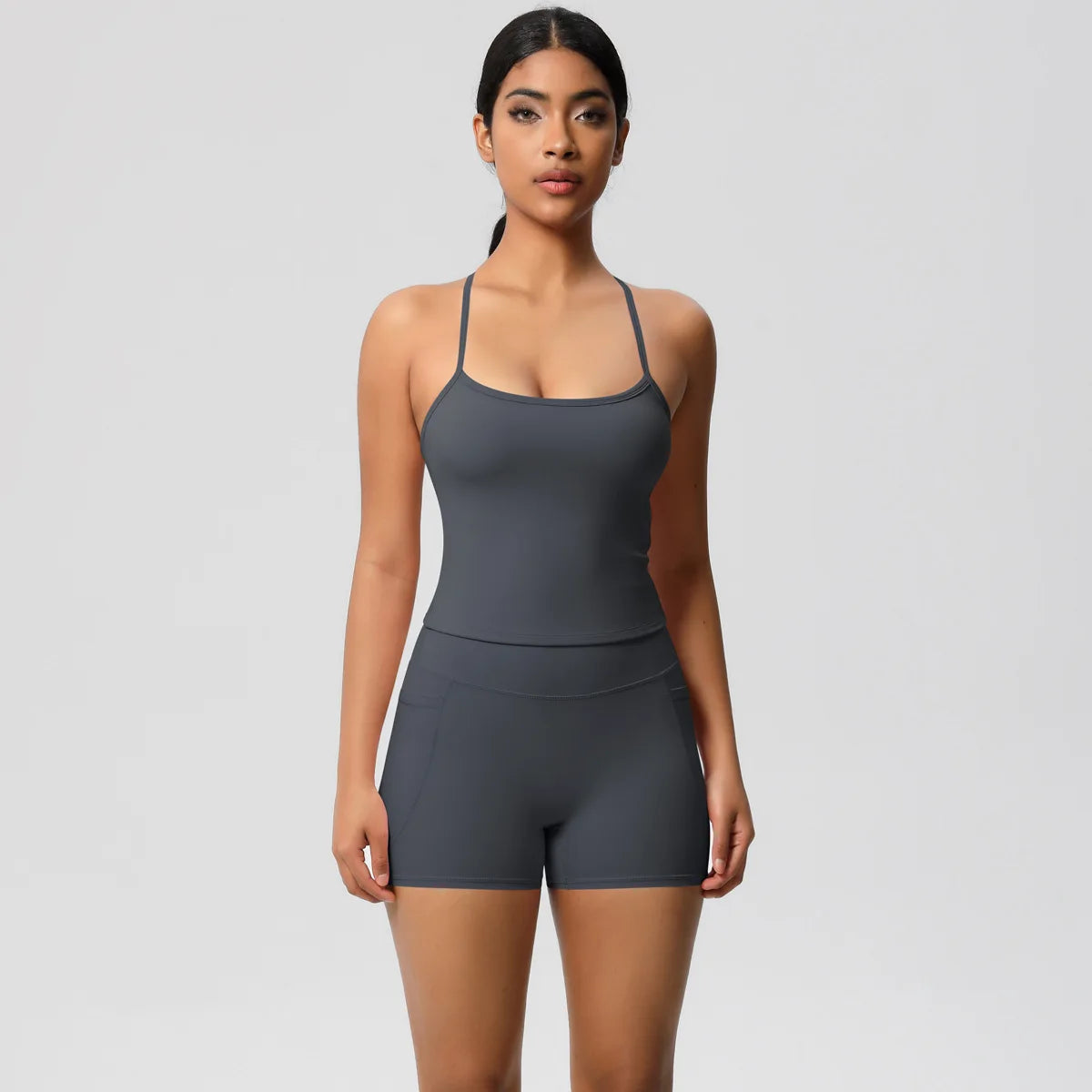 Quick Drying Brushed Sling Yoga Shorts