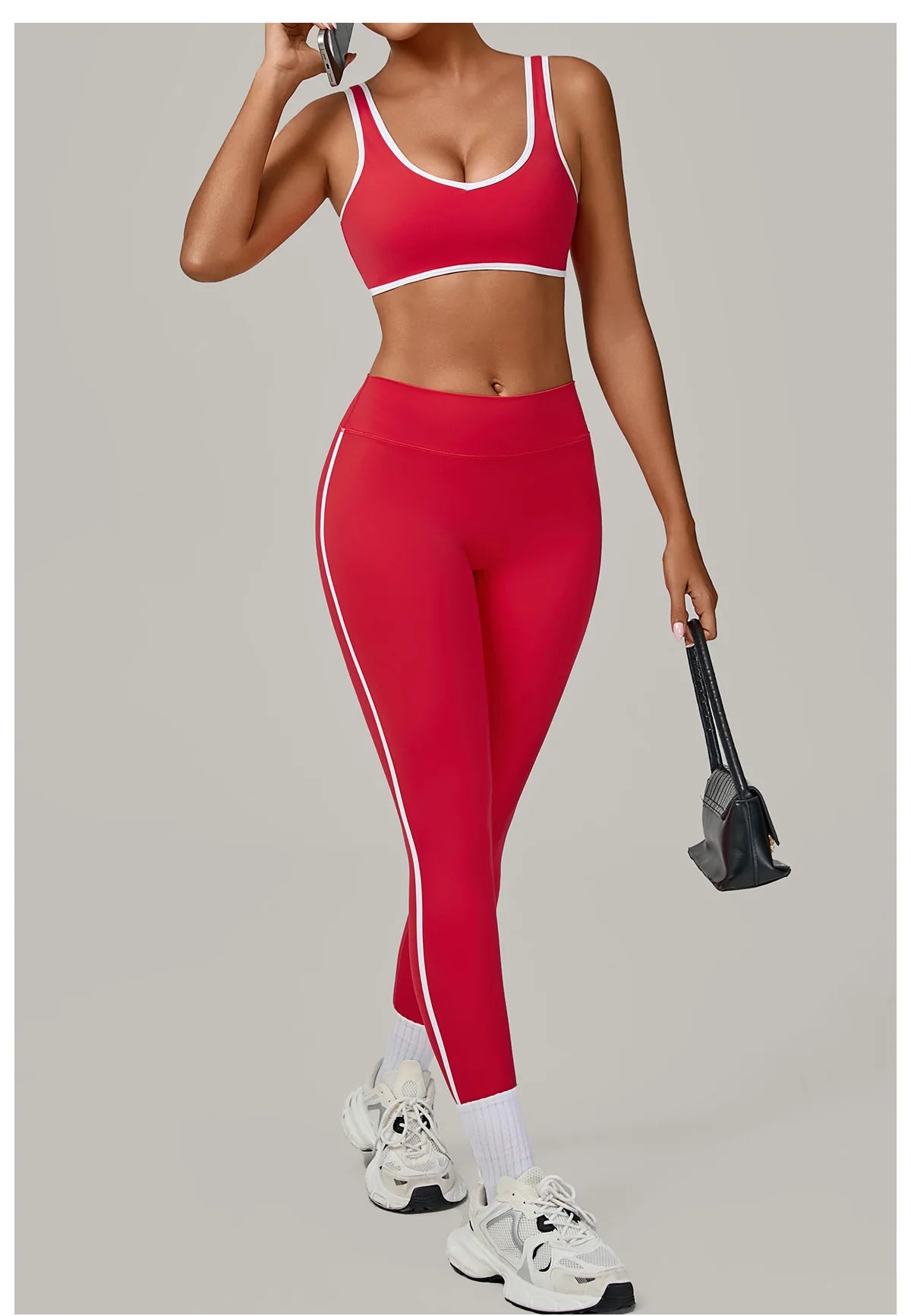 High-Waisted Butt-Lifting Women's Seamless Yoga Set