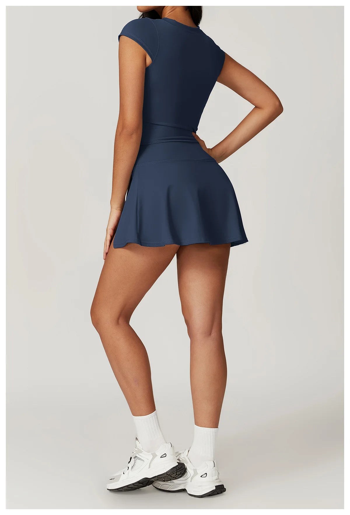 Short Sleeve Female Yoga Short Skirt Tracksuit