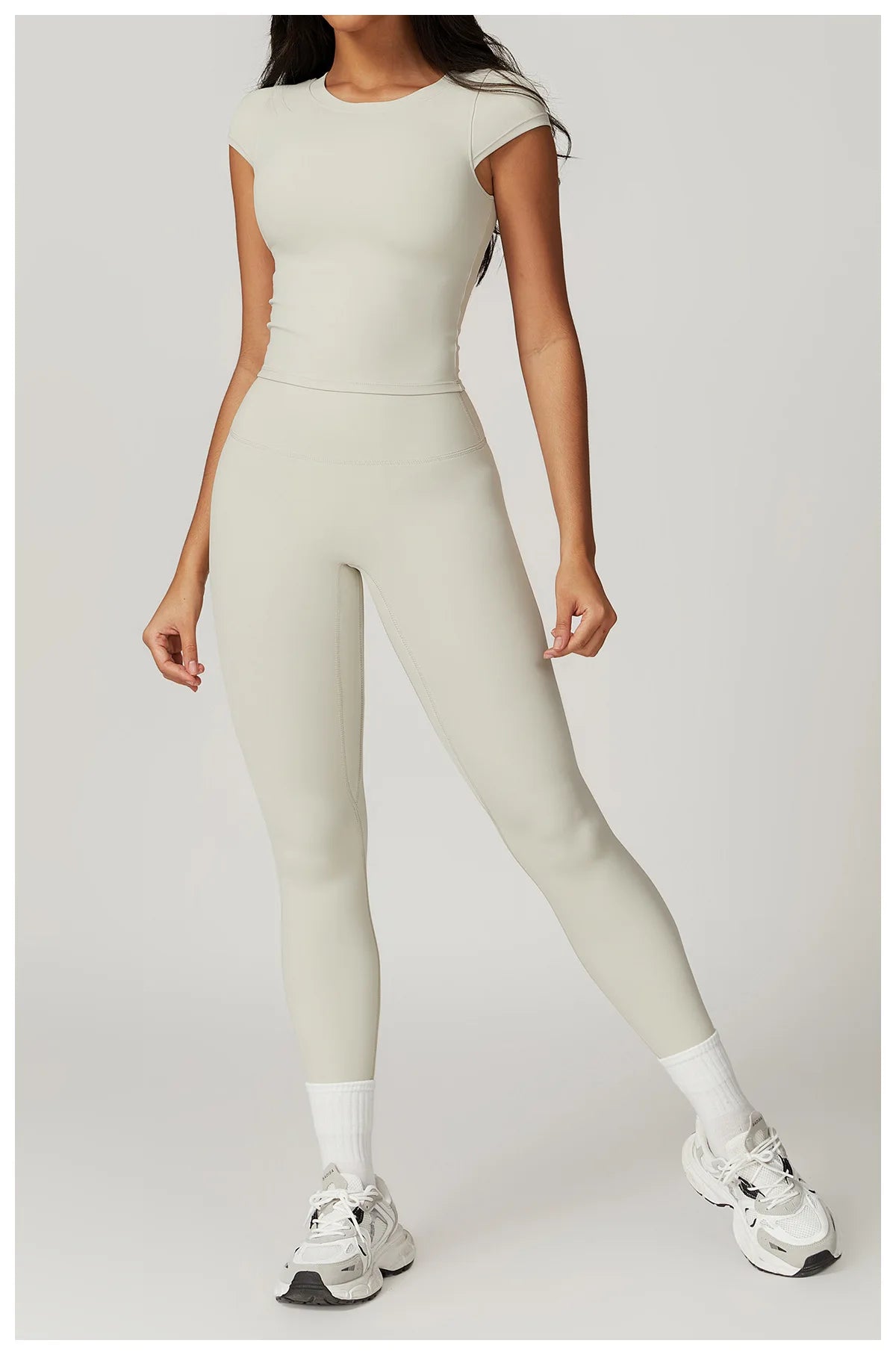 Short Sleeve Female Yoga Short Skirt Tracksuit