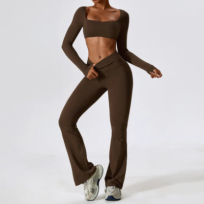 2-Piece Women Tracksuit Yoga Set