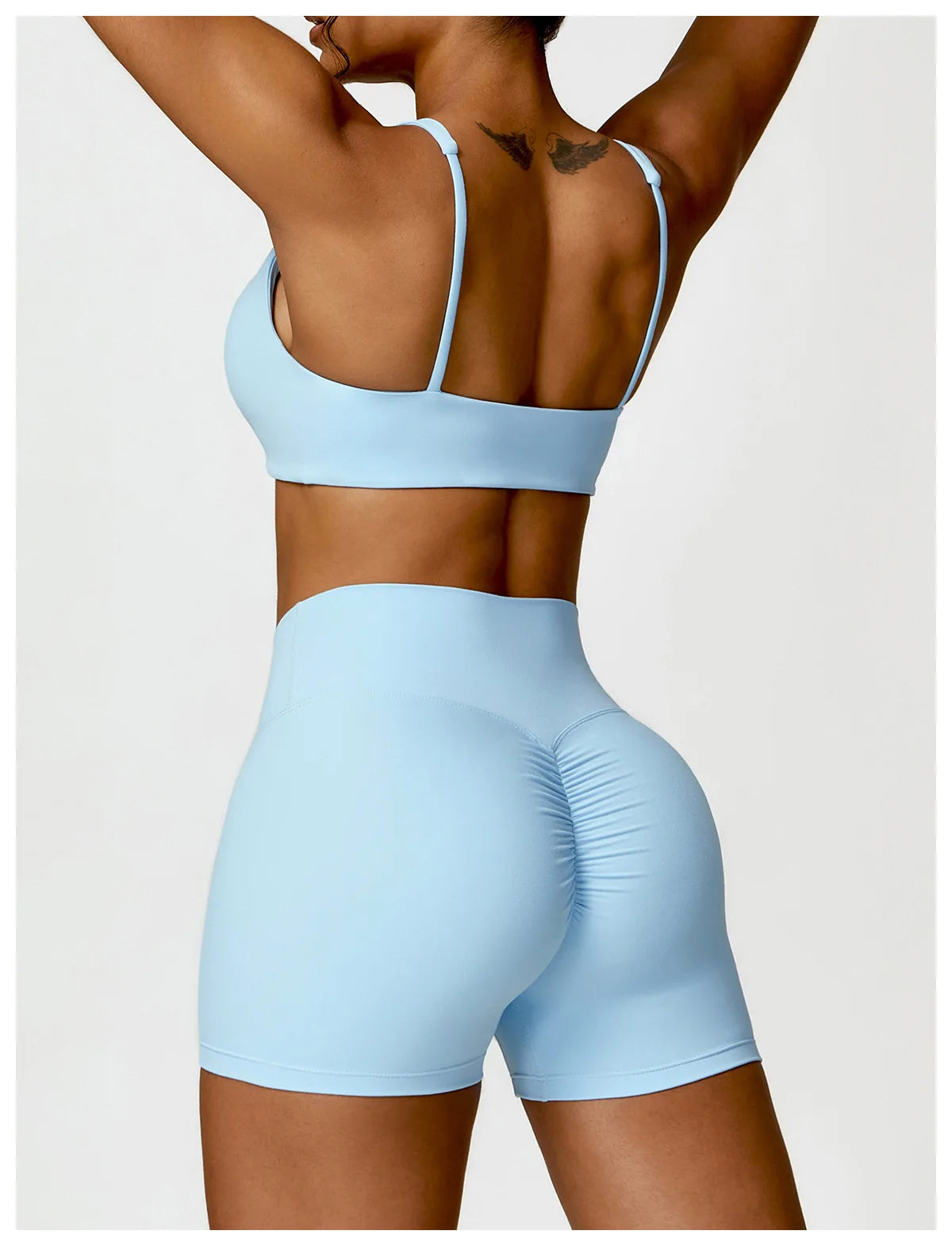 Long Sleeve Crop Top & High-Waist Leggings