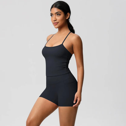Quick Drying Brushed Sling Yoga Shorts