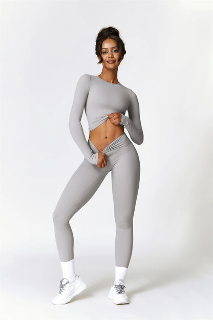 High Waist Seamless Gym Set