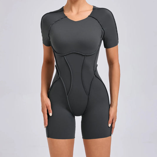 Athletic Wear Padding One-Piece Women Gym Jumpsuit