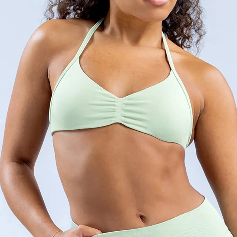 Front Motion Scrunch Seamless Gym Top