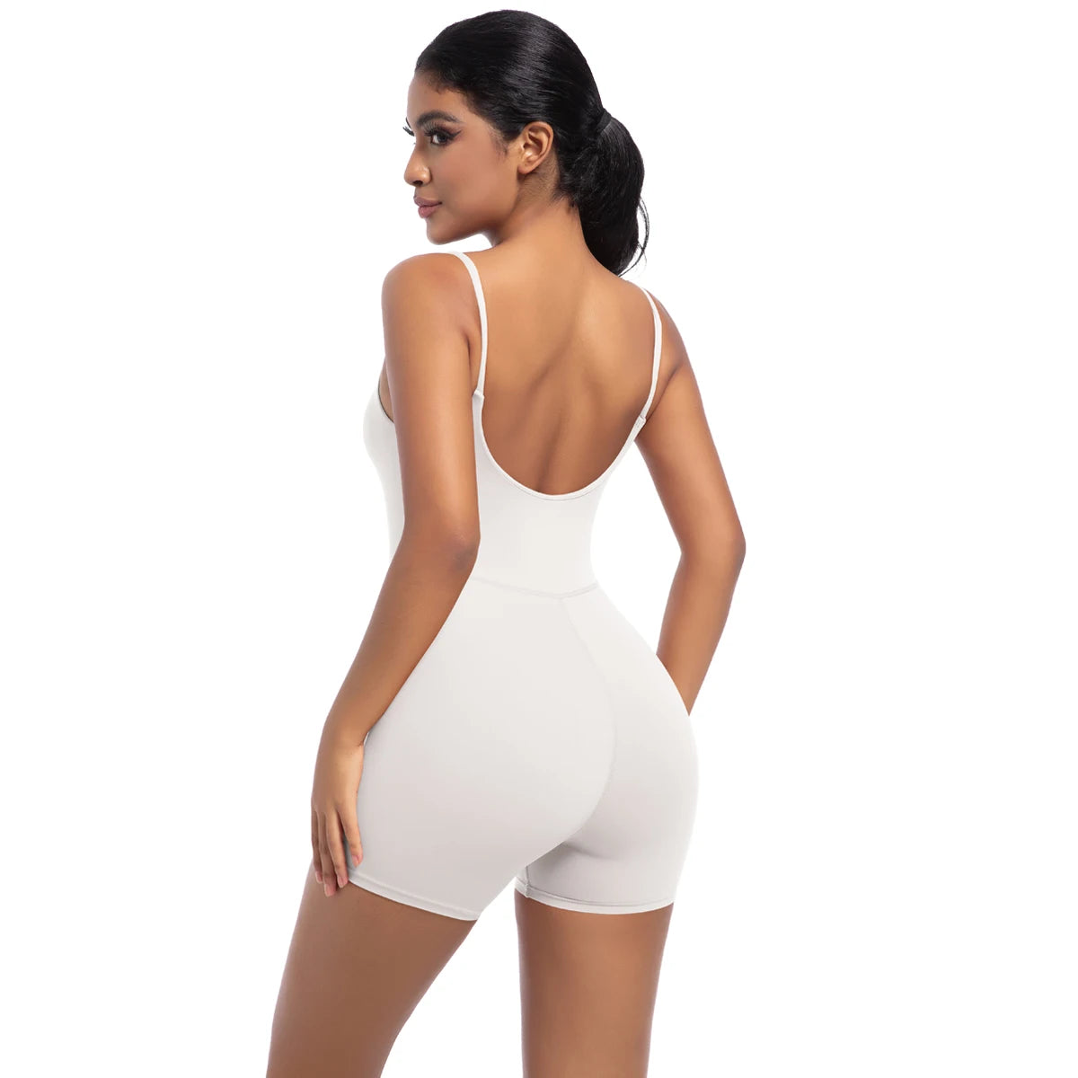 Seamless Jumpsuit Romper Backless Set