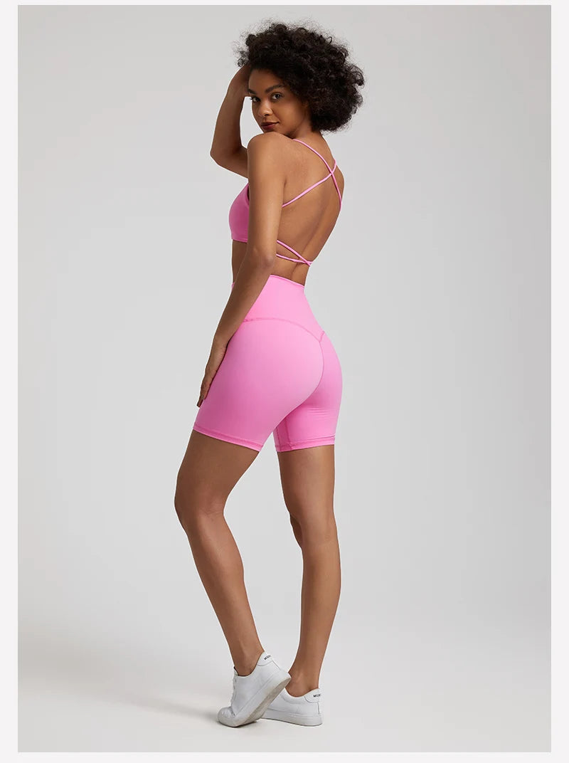 High Stretch Backless Sport Bra Suits Yoga Set
