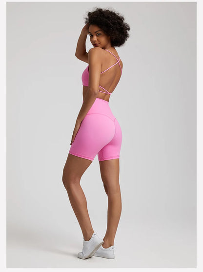 High Stretch Backless Sport Bra Suits Yoga Set