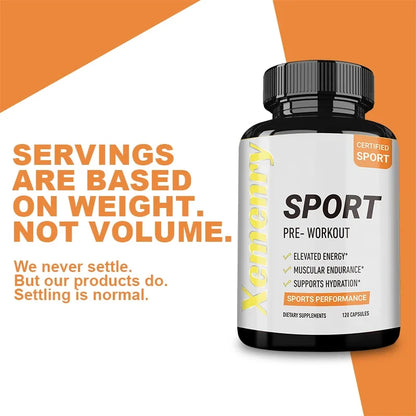 Sport Pre Workout Supplement 120 Capsules