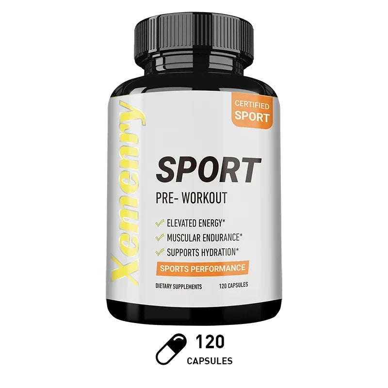 Sport Pre Workout Supplement 120 Capsules
