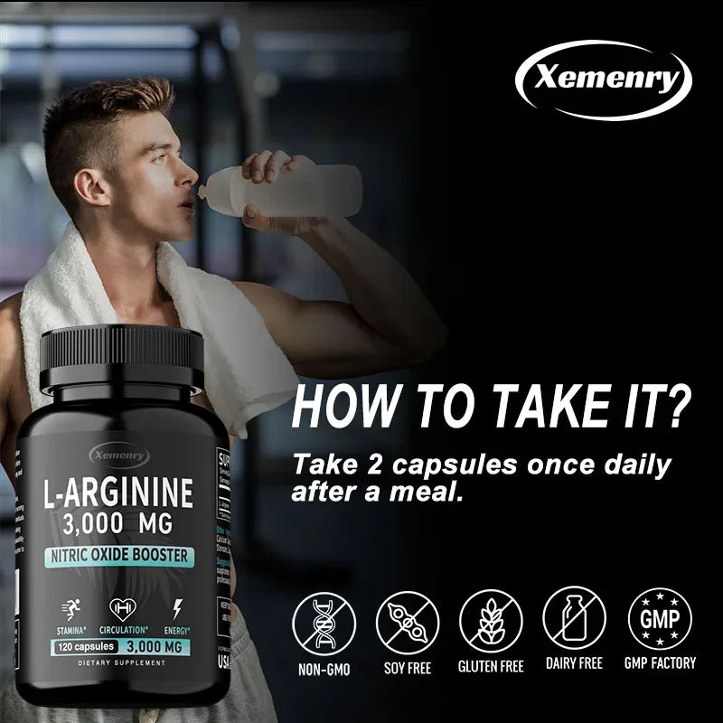 L-Arginine 3000mg Capsules